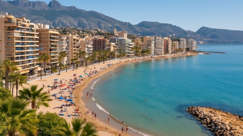 Vista costera de la Costa Blanca que refleja el auge del turismo y las oportunidades de inversión inmobiliaria en 2025.